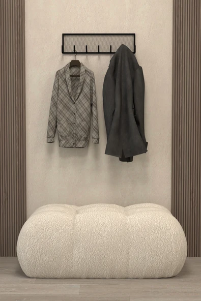 AJU Duvar Askısı Portmanto Elbise Havlu Askılığı Ev Banyo Mutfak Düzenleyici Modern 7 Kol Metal Askılık - 4