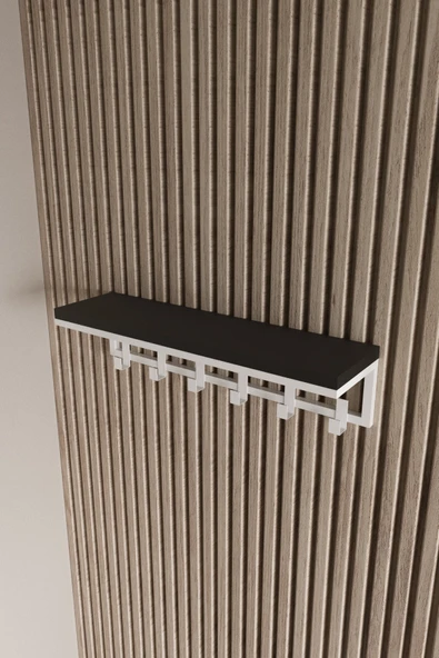 AJU Portmanto Duvar Askısı 6 Kanca Geniş Askılık Elbise Palto Şemsiye Askısı Banyo Mutfak Ev Askılığı - 7