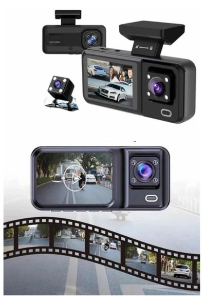 Blackbird A98 Çift Lensli Full HD 1080P Araç İçi Kamera DVR  170 Geniş Açı, G-Sensör, 2.0" Ekran, Döngü Kayıt - 5