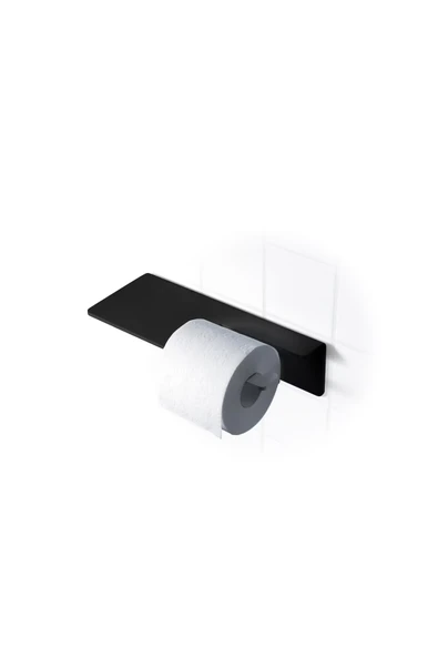 AJU Tuvalet Kağıtlığı, Modern Metal Rulo Tuvalet Kağıdı Tutucu, Banyo Aksesuarları, Rafı, Düzenleyici - 6