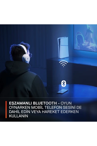 (OUTLET) SteelSeries Arctis Nova 7 Wireless ve Bluetooth Kablosuz Oyuncu Kulaklığı - Siyah - Resim 3