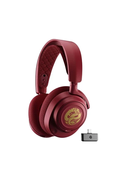 (OUTLET) SteelSeries Arctis Nova 7 Wireless ve Bluetooth Dragon Edition Kablosuz Oyuncu Kulaklığı ürün görseli 1