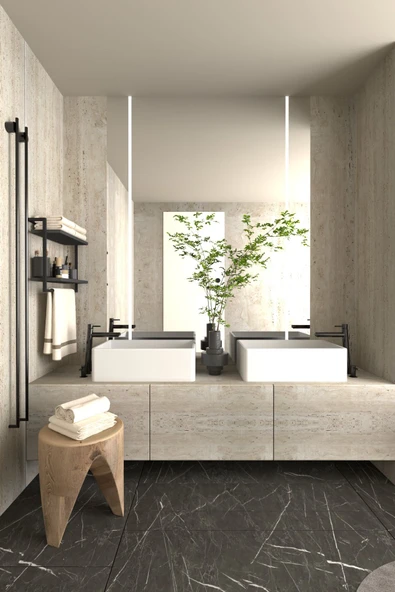 AJU 2 Katlı Raf Havluluk Kitaplık Aksesuar Rafı Ev Banyo Mutfak Düzenleyici Çok Amaçlı Raf Geniş Aralık - 6