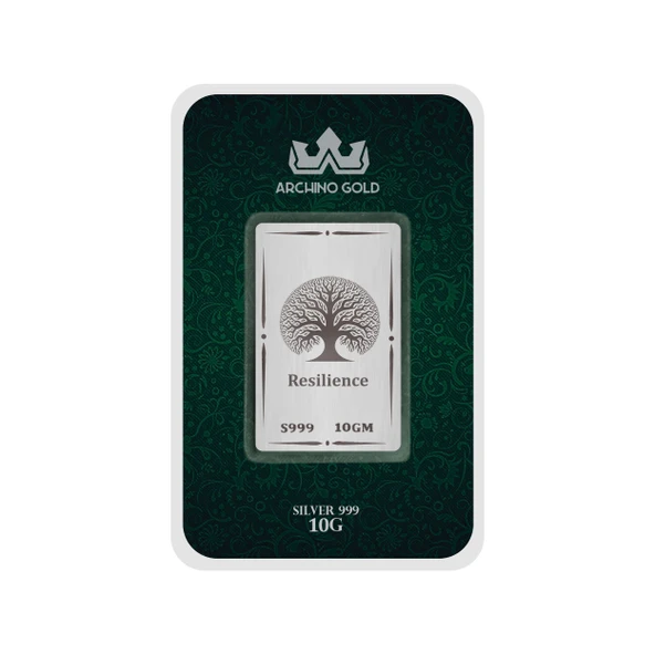 İhtişamlı ve Zarif Ağaç Temalı Hediyeye Özel 10 Gram 999 Ayar Gümüş ile Üretilmiş Gümüş Külçesi-694 - 2