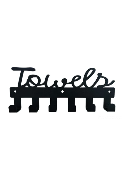 AJU Towels Havlu Askısı Kancalı Duvara Monte Paslanmaz Su Geçirmez Havlu Bornoz Giysi Askısı Şık Tasarım - 2