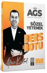 RETRO YAYINLARI 2026 MEB-AGS Sözel Yetenek Ders Notu ürün görseli
