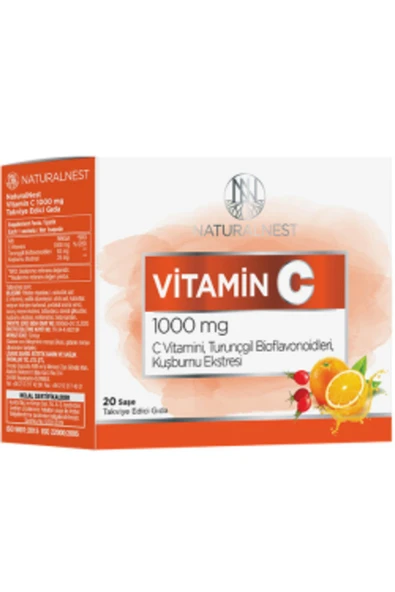 Naturalnest STD Naturalnest Vitamin C 1000 mg 20 Saşe ( TEKLİDİR )