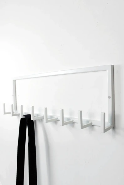 AJU Duvar Askısı 7 Kollu Metal Askılık Modern Elbise Çanta Ev Banyo Mutfak Askılığı Düzenleyici Askılık