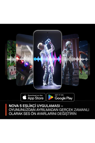 (OUTLET) SteelSeries Arctis Nova 5 Wireless ve Bluetooth Kablosuz Gaming Kulaklık - Beyaz - Resim 3