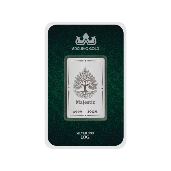 Hediyeye Özel 10 Gram Görkemli Ağaç Simgesi Olan Doğadan Esinlenen 999 Ayar Gümüş Külçesi-690 - 2