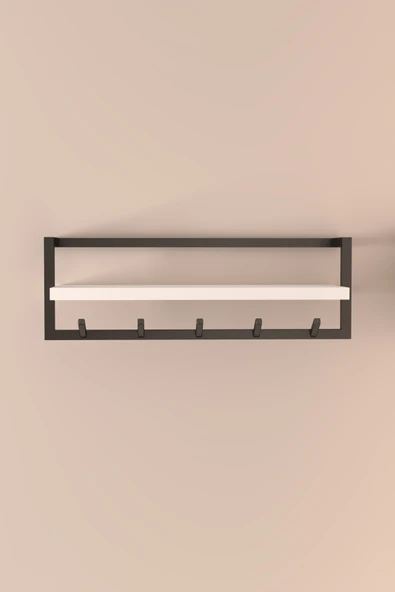 AJU Portmanto Duvar Askılığı Modern Metal Askılık Hol Koridor Mutfak Banyo Havlu Elbise Anahtar Askısı - Resim 8