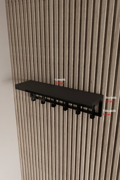 AJU Portmanto Duvar Askısı 6 Kanca Geniş Askılık Elbise Palto Şemsiye Askısı Banyo Mutfak Ev Askılığı - 7