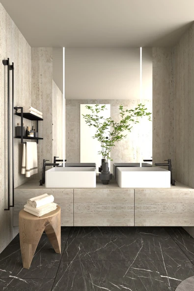 AJU 2 Katlı Raf Havluluk Kitaplık Aksesuar Rafı Ev Banyo Mutfak Düzenleyici Çok Amaçlı Raf Geniş Aralık - 6