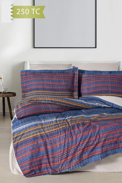 Varol 250 TC Bambu Karışımlı Pamuk Saten Nevresim Takımı – Çift Kişilik - LİNEAR - Resim 2