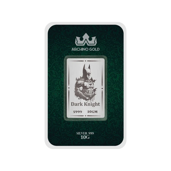 Karanlığın ve Adaletin Simgesi Olan Kahraman Temalı Hediyeye Özel 10 Gram 999 Ayar Gümüş Külçesi-703 - 2