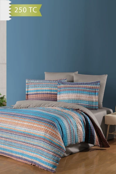 Varol 250 TC Bambu Karışımlı Pamuk Saten Nevresim Takımı – Family Size - TRİOLOGY ürün görseli