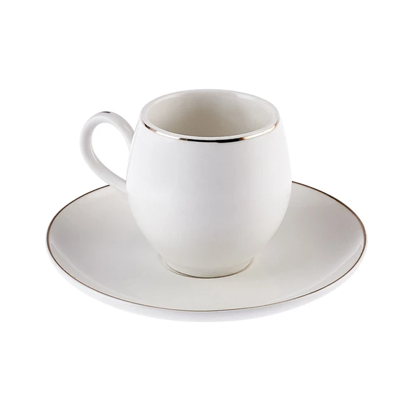 Freya 6 Kişilik Porselen Kahve Fincan Takımı - 5