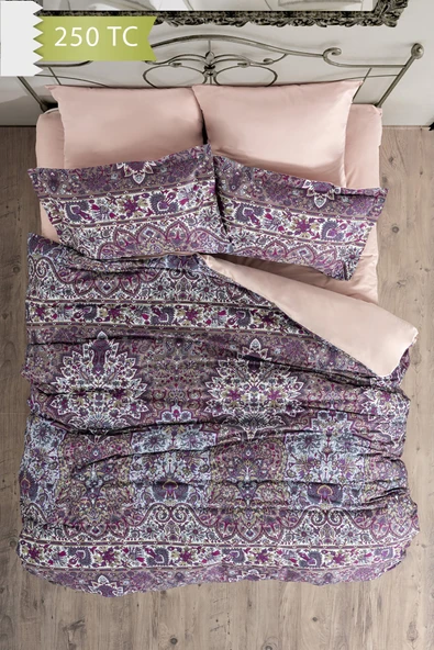 Varol 250 TC Bambu Karışımlı Pamuk Saten Nevresim Takımı – Family Size - ETERNITY - Resim 2