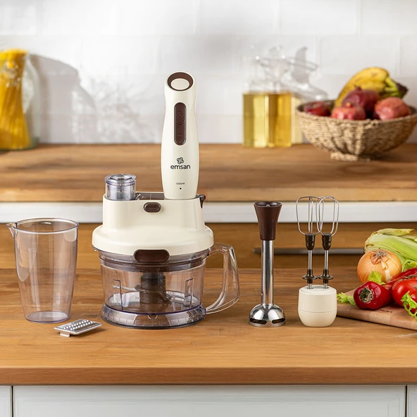 Emsan Nostalji 2837H Mutfak Robotu Krem - Resim 2