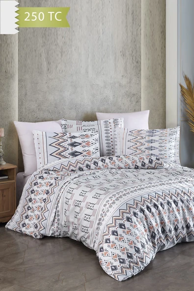 Varol 250 TC Bambu Karışımlı Pamuk Saten Nevresim Takımı – Family Size - CORSO ürün görseli