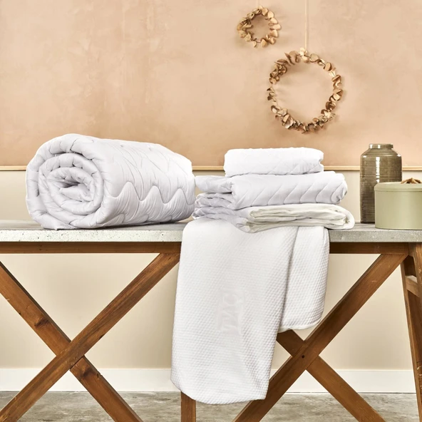 Taç Soft Tek Kişilik Yatak Alezi Beyaz - Resim 2