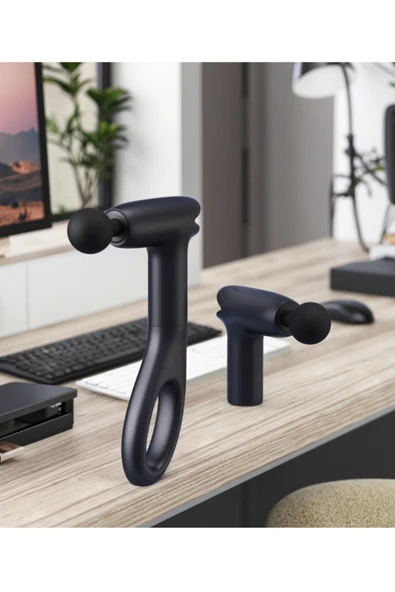 Glr Kh-555 Taşınabilir Şarjlı Titreşimli Kas Masaj Cihazı 4 Başlıklı  Hediye Seti - 8