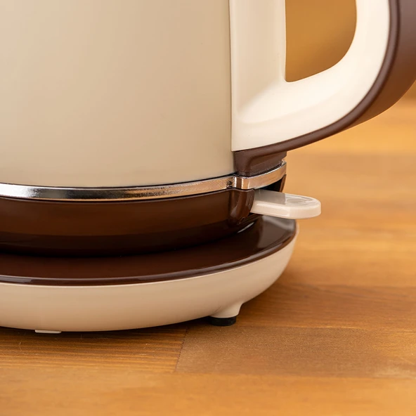 Emsan Nostalji 1737H Paslanmaz Çelik Çay Makinesi Krem - Resim 4