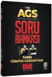 RETRO YAYINLARI 2025 MEB AGS Tarih ve Türkiye Coğrafyası Soru Bankası ürün görseli