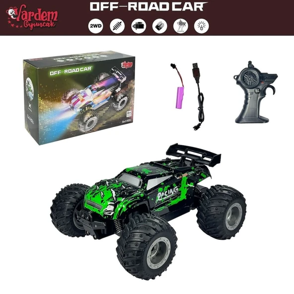 DS-1258A Uzaktan Kumandalı Full Fonksiyon 2.4G 1:18 Şarjlı High Off Road Araba NessiWorld - Resim 2