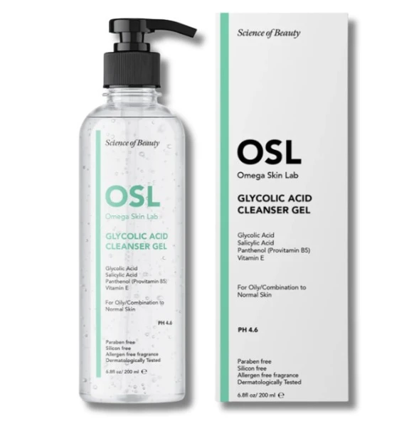 Osl Omega Skin Lab Glikolik Makyaj ve Yüz Temizleme Jeli 200 ml