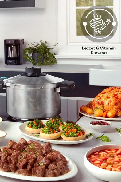 Quick And Safe Indüksiyon Tabanlı Düdüklü Tencere Seti 4+6 Lt - 2