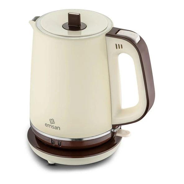 Emsan Nostalji 1737H Paslanmaz Çelik Çay Makinesi Krem - Resim 7