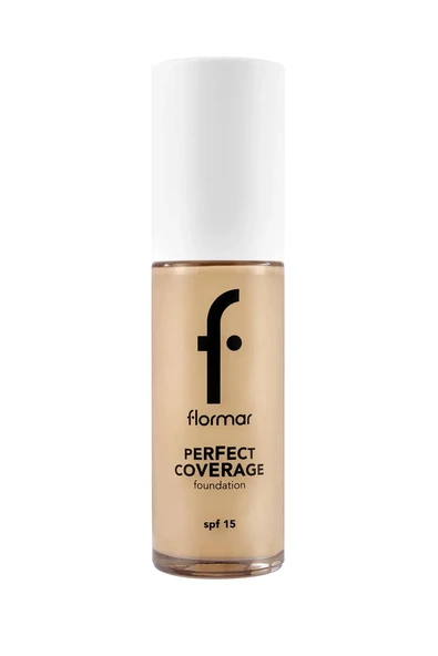 Flomar Perfect Coverage Yüksek Pigmentli & Yarı Parlak Bitişli SPF15 Fondöten 103 CREMY BEIGE ürün görseli
