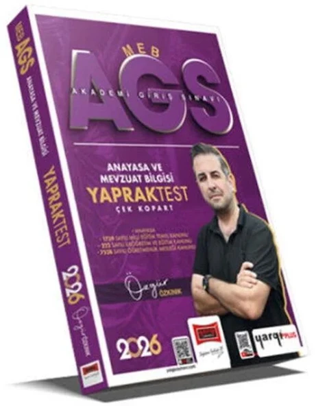 Yargı Yayınları 2026 MEB AGS Anayasa ve Mevzuat Bilgisi Çek Kopart Yaprak Test ürün görseli