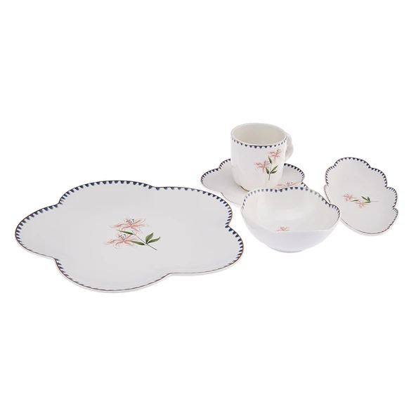 Lilium Porselen 32 Parça 6 Kişilik Kahvaltı/Servis Takımı - 2