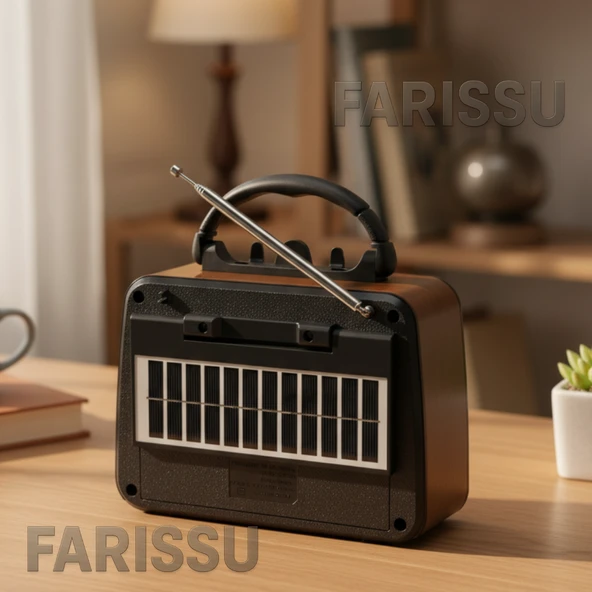 Solar Şarjlı Müzik Kutusu: AM/FM/SW Radyo & Bluetooth Hoparlör (BK-7081BTS) - 3