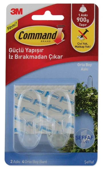 3M COMMAND ASKI ORTA BOY 17091 - 1 ADET ürün görseli