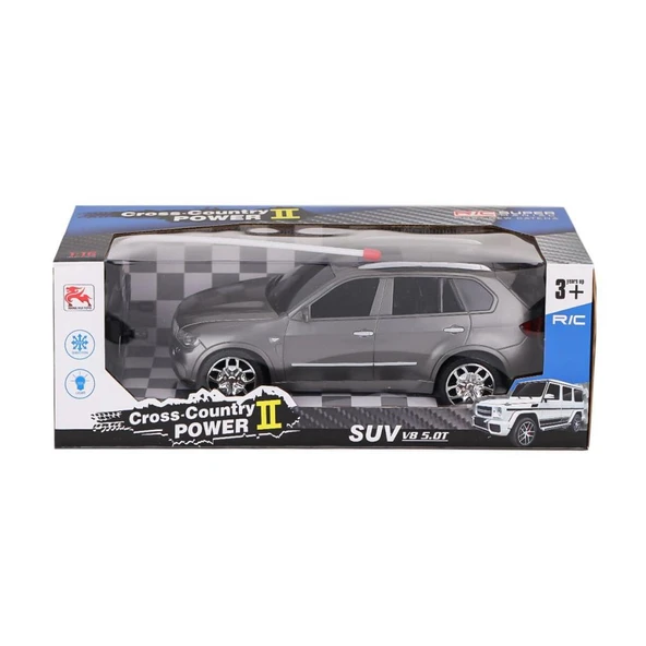 8578-1A Kumandalı Şarjlı Işıklı Cross Country Power II -Limon Oyuncak - Resim 2