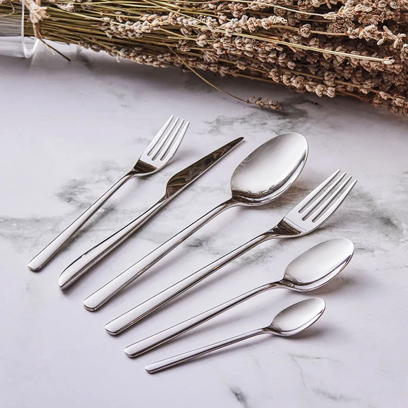 Elegance Bello 84 Parça 12 Kişilik Çatal Kaşık Bıçak Seti Lüks Kutulu