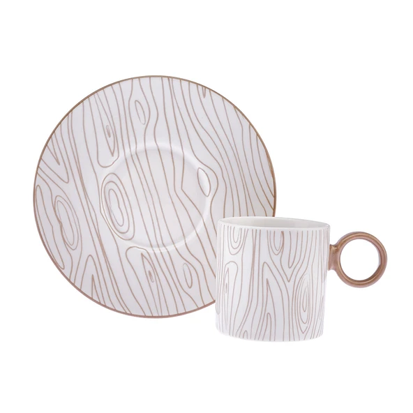 Ayda 6 Kişilik Kahve Fincan Takımı 90 ml - 4