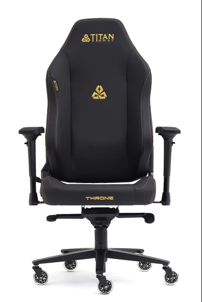 Titanseat Throne Leather Gold Deri Oyuncu Koltuğu - 3