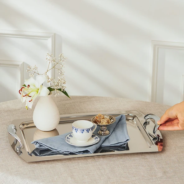 Merina Çay Tepsisi Platin - 2