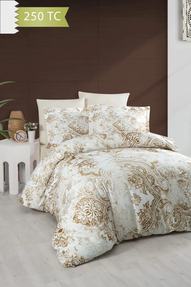 Varol 250 TC Bambu Karışımlı Pamuk Saten Nevresim Takımı – Family Size - SANTE ürün görseli