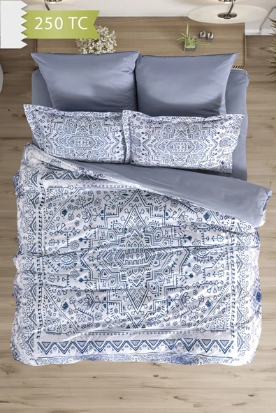 Varol 250 TC Bambu Karışımlı Pamuk Saten Nevresim Takımı – Family Size - JESOLO - Resim 2