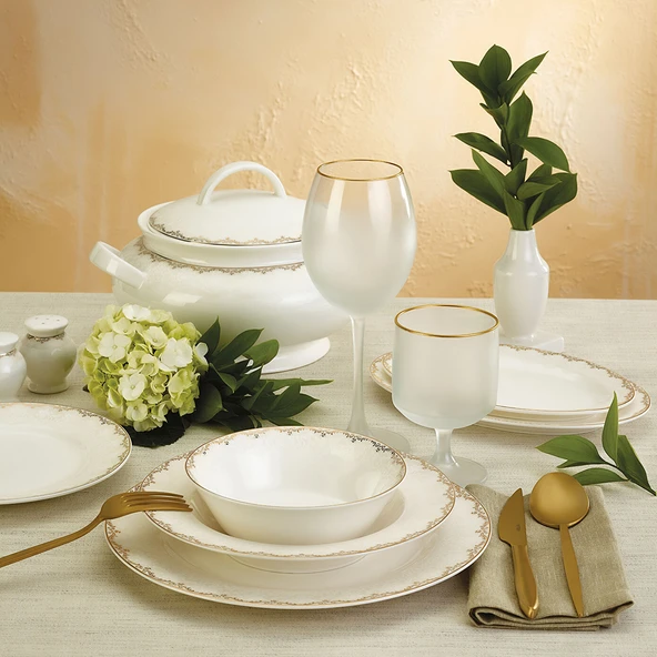 New Bone Asya 59 Parça 12 Kişilik Yemek Takımı - 2