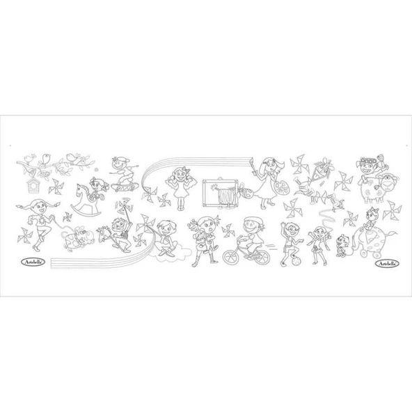 Artebella Yapışkanlı Rulo Kağıt Boyama 33x100cm RKB001 - Resim 2