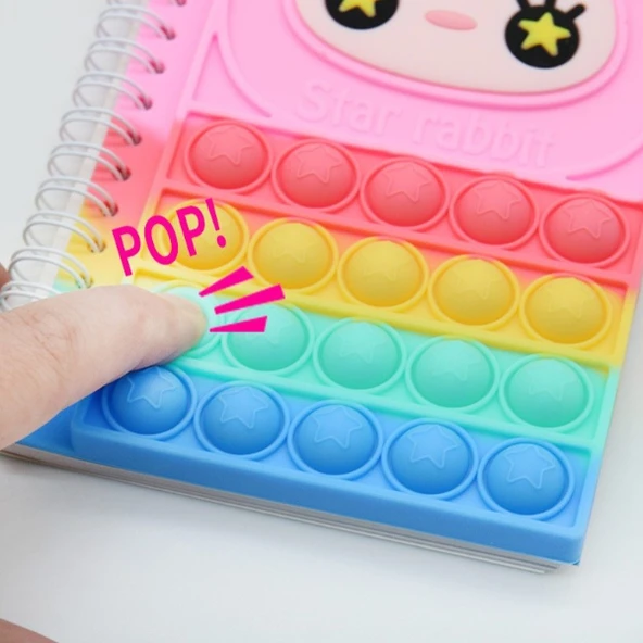 Sevimli Tasarımlı Pop-It Defter - Resim 2
