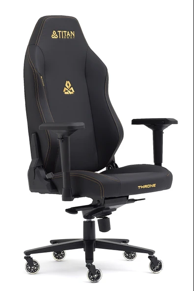 Titanseat Throne Leather Gold Deri Oyuncu Koltuğu - 4