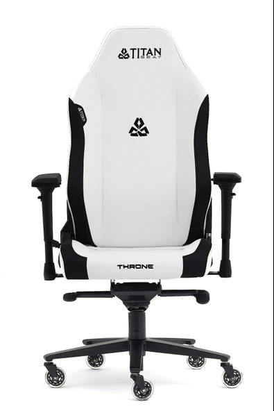 Titanseat Throne Leather White Deri Oyuncu Koltuğu - 3