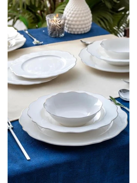 Acar SCT5435 Stream Porselen Yemek Seti 24 Parça ürün görseli 1